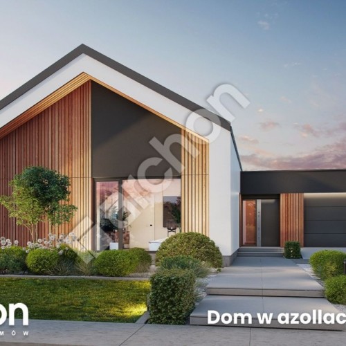 Nowoczesna parterowa stodoła ~120 m² z wysoką strefą dzienną – poznaj ten gotowy projekt domu!