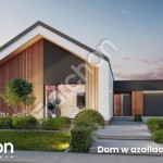 Nowoczesna parterowa stodoła ~120 m² z wysoką strefą dzienną – poznaj ten gotowy projekt domu!